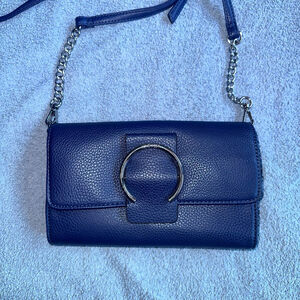 NWOT Nine West Navy Blue Crossbody/Clutch Purse Handbag